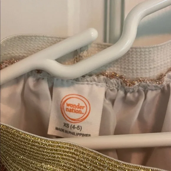 Wonder Nation Gold and Brown A-Line Skirt - Picture 2 of 3